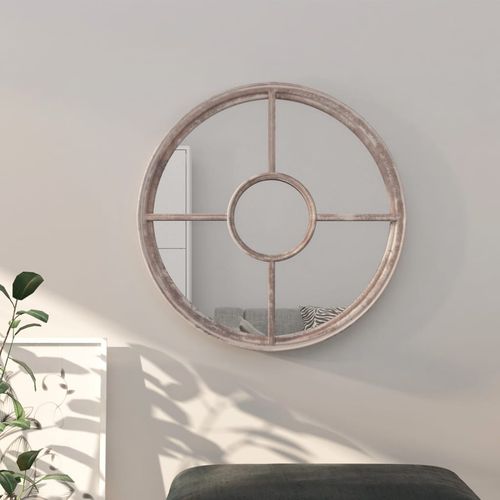 Round Sand Iron Mirror – Indoor Décor Accent
