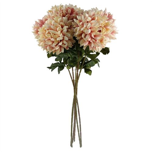 Set of 6 Extra Large Pink Reflex Chrysanthemum Stems