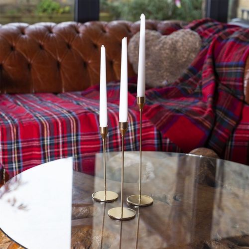 Tulip Candlesticks - Set of 3 Gold | M&W