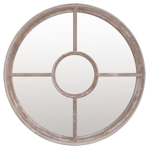 Round Sand Iron Mirror – Indoor Décor Accent