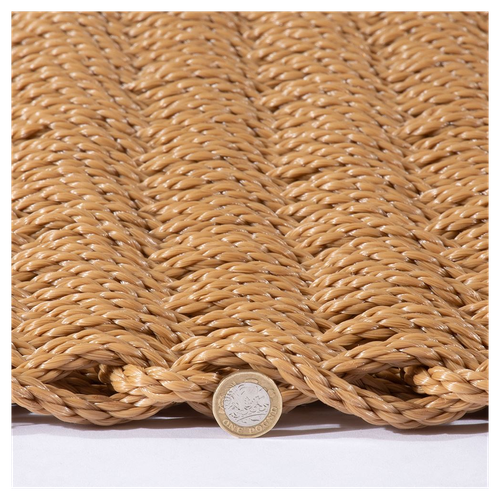 Didsbury Braided Beige Polypropylene Doormat