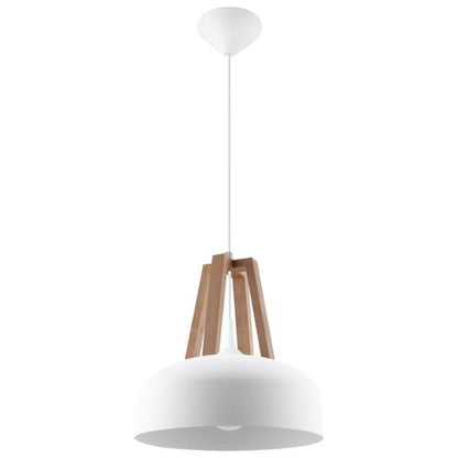 Casco Modern Pendant Lamp – Steel & Wood