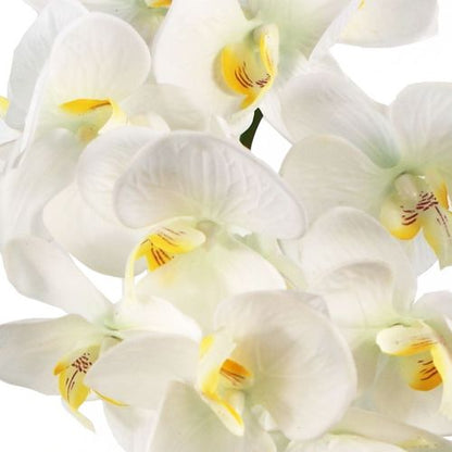 52cm Elegant White Orchid in Gold Decorative Pot