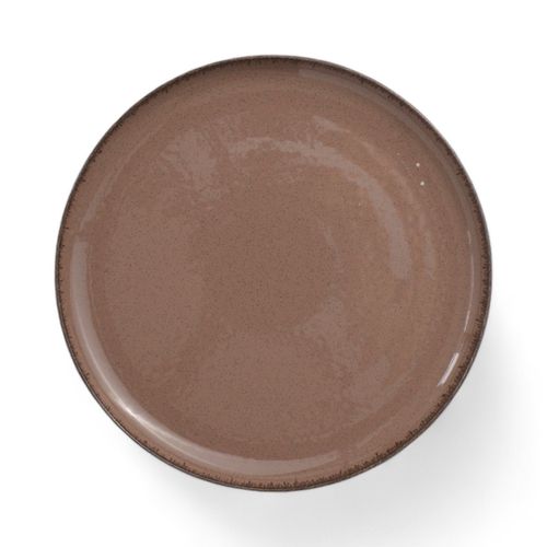 Brown 24cm Porcelain Dinner Plate