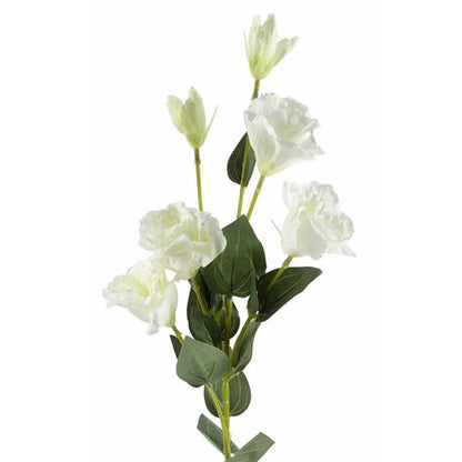 Set of 6 Artificial White Wild Rose Stems (80cm) – 36 Bloom Bouquet