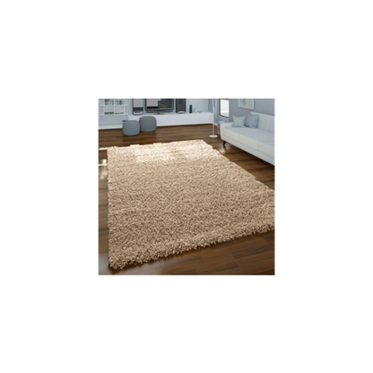 Plush Light Beige Shaggy Rug