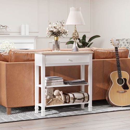 Elegant White Console Table