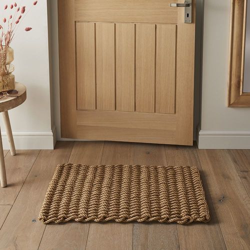 Didsbury Braided Beige Polypropylene Doormat