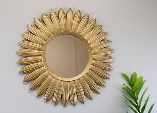 Radiant Sunburst Gold Mirror