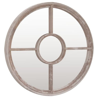 Round Sand Iron Mirror – Indoor Décor Accent