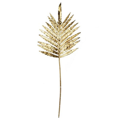 Set of 6 Gold Palm Leaf Stems