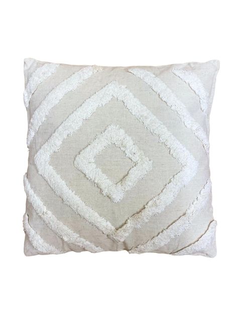 Textured Tufted Square Cushion