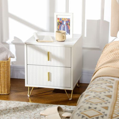 Two-Drawer Nightstand & End Table