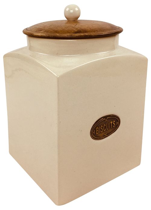 Vintage Ceramic Biscuit Jar – Elegant Home Décor