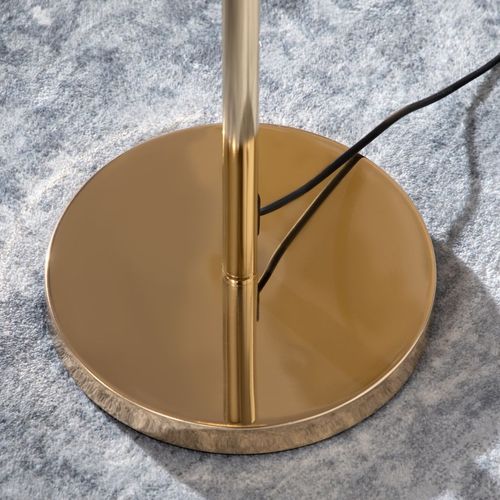 Elegant Luxura K9 Crystal 5-Light Floor Standing Lamp Gold