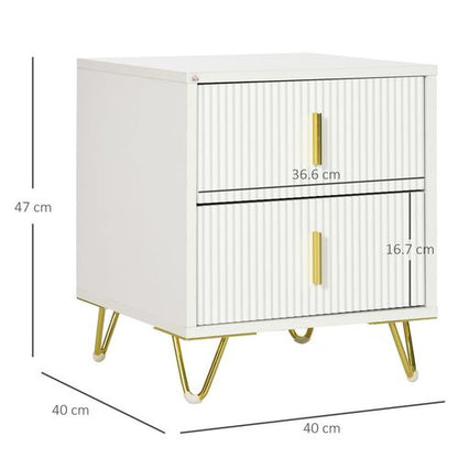 Two-Drawer Nightstand & End Table