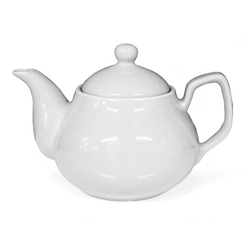 Classic White Porcelain Tea Pot - 15cm