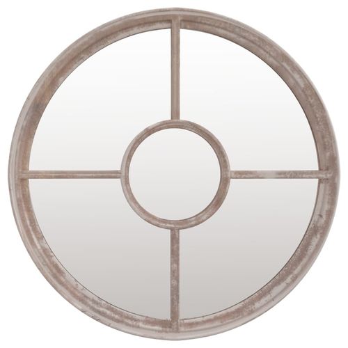 Round Sand Iron Mirror – Indoor Décor Accent