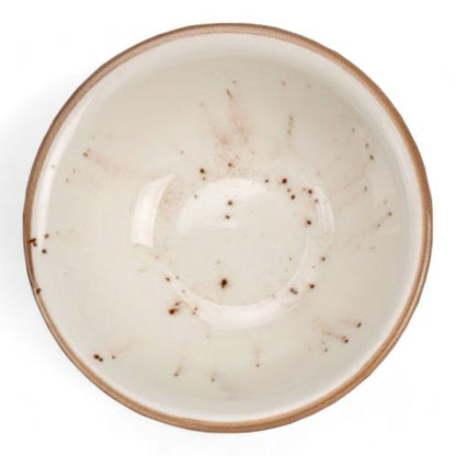 Pebble Marble White Porcelain Soup & Cereal Bowls - Set of 4 (18cm)