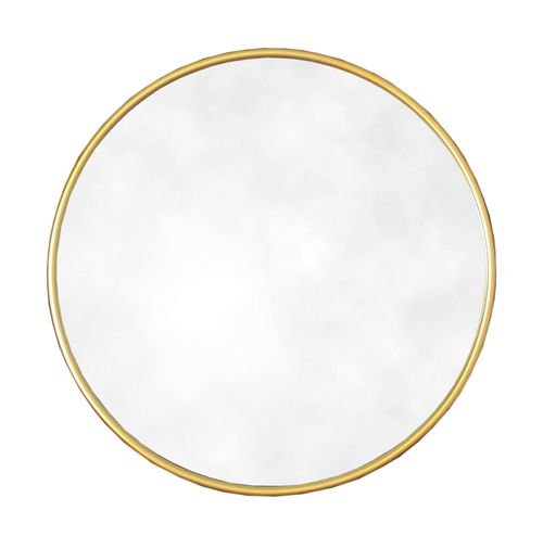 Elegant Gold Round Wall Mirror – Premium Home Décor Accent