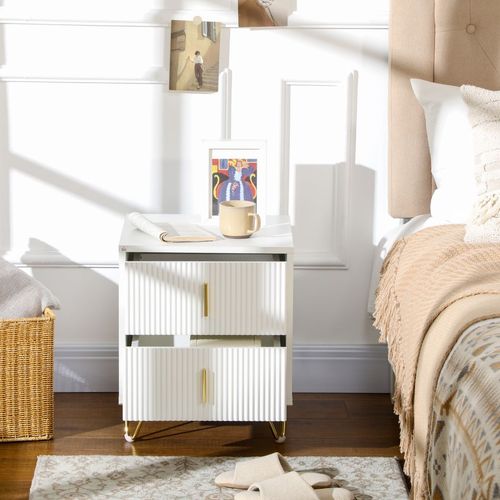 Two-Drawer Nightstand & End Table