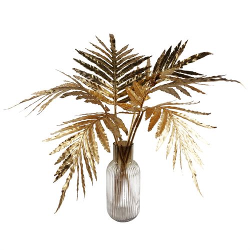 Set of 6 Gold Palm Leaf Stems