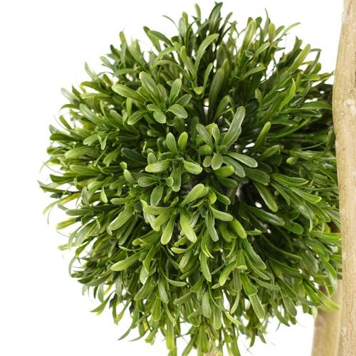 120cm UV-Resistant Topiary Ball with 480 Leaves and Natural Trunk