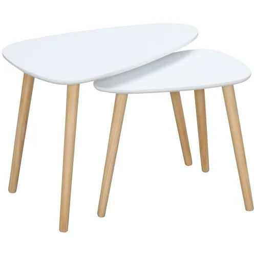 Nesting Side Tables with Solid Wood Legs