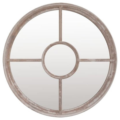 Round Sand Iron Mirror – Indoor Décor Accent