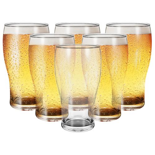 Vinsani Tulip Shaped Beer Glass Set – 6 Pieces