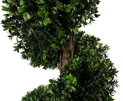 150cm UV-Resistant Spiral Buxus Topiary Tree for Outdoors