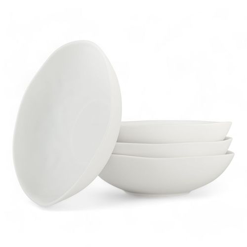 Alfa White Ceramic Pasta Bowl – 22cm, Classic Elegance