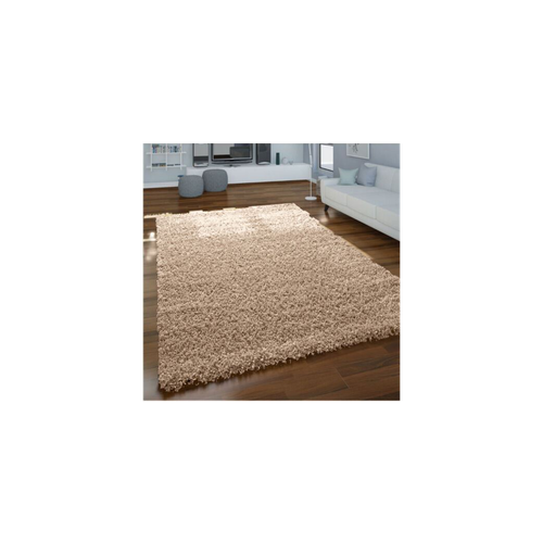 Plush Light Beige Shaggy Rug