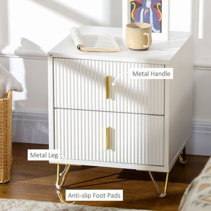 Two-Drawer Nightstand & End Table