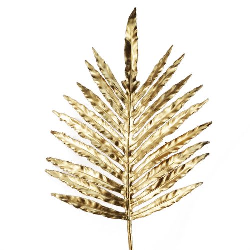 Set of 6 Gold Palm Leaf Stems