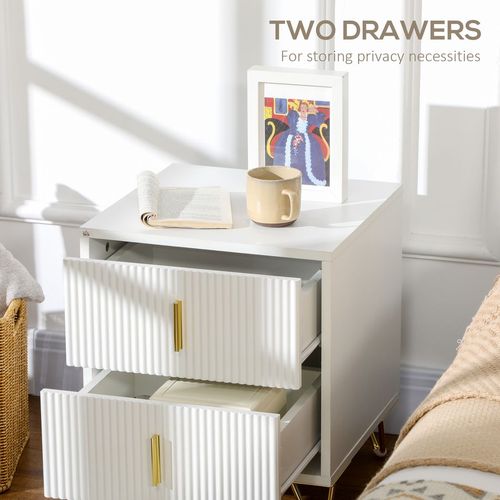 Two-Drawer Nightstand & End Table